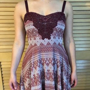 Maroon FREE PEOPLE dress